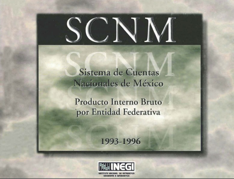 Portada de Sistema de cuentas nacionales de México